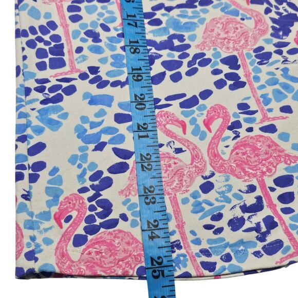 IBKUL Long Sleeve 1/4 Zip Mock Neck Flamingo Print Top Golf Pickleball Size XL - Picture 9 of 10